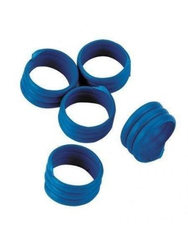 Anelli in plastica a spirale per la marcatura di avicoli GALLINE colori ROSSO/verde/BLU/giallo busta da 20 pezzi