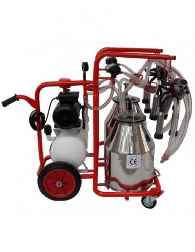 Mungitrice carrellata per bovini a due bidoni 2/g