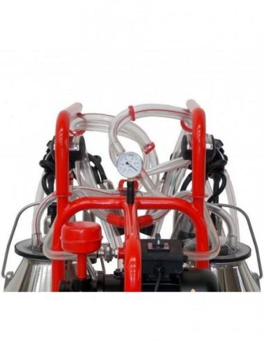 Mungitrice carrellata per bovini a due bidoni 2/g