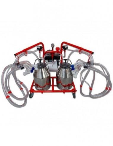 Mungitrice carrellata per pecore a due bidoni 4/g