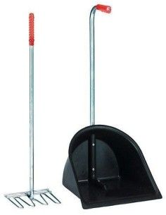 Pattumiera e rastrello Mistboy L.75 nero