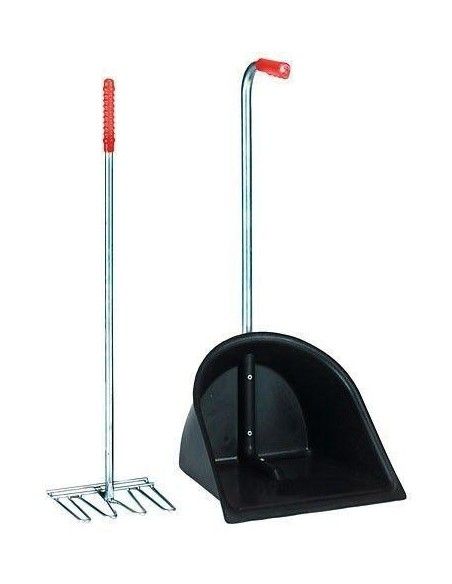 Pattumiera e rastrello Mistboy L.75 nero
