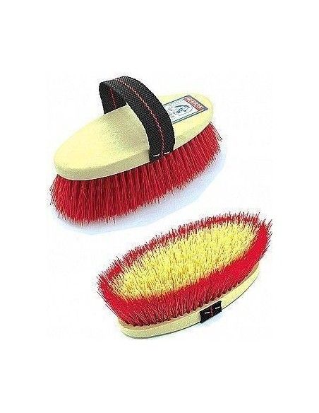 Brusca setole sintetiche medie con dorso in plastica