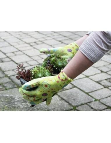 Guanti da donna per il giardinaggio in tessuto elastico