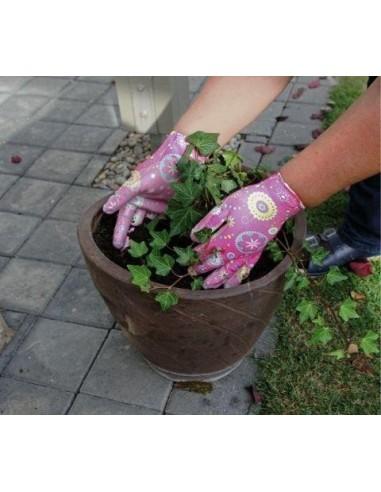 Guanti da donna per il giardinaggio in tessuto elastico