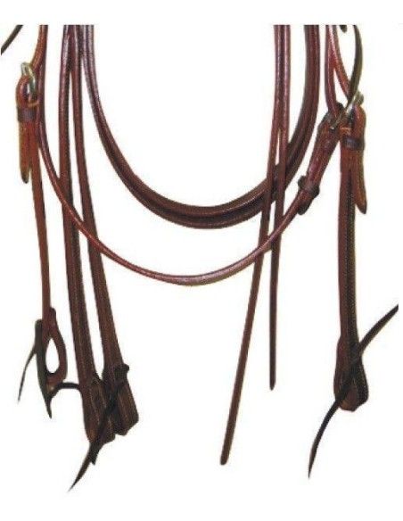 Briglia western dritta completa di redini