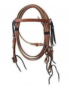 BRIGLIA WESTERN PONY CUOIO INGRASSATO