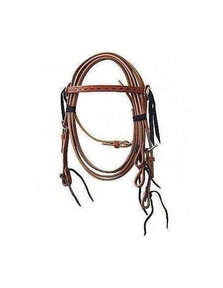 BRIGLIA WESTERN PONY CUOIO INGRASSATO
