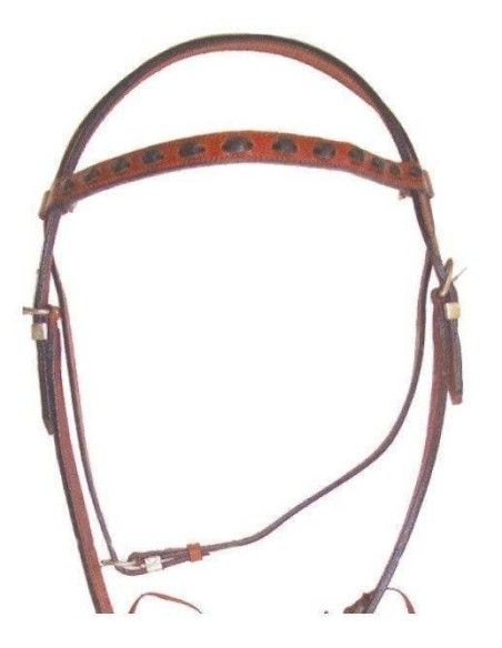 BRIGLIA WESTERN PONY CUOIO INGRASSATO
